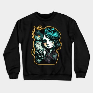 Cat Girl Crewneck Sweatshirt